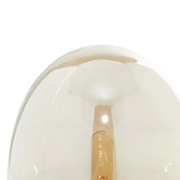 Table Lamps-Kirkland's Home Glass Shade Gold Mushroom Table Lamp Clear