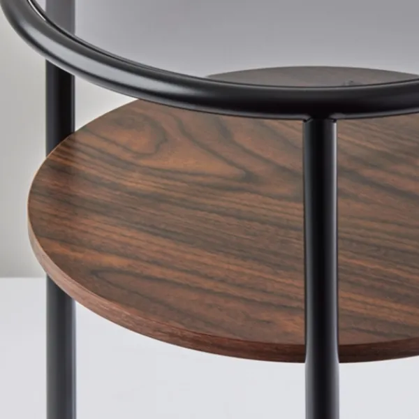Accent & End Tables-Kirkland's Home Glass Top Accent Table With Wood Shelf Gray