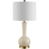 Table Lamps-Kirkland's Home Glazed Glass Teardrop Table Lamp Ivory