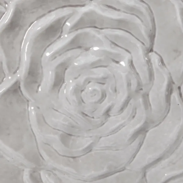 Wall Plaques-Kirkland's Home Glazed Iron Carved Floral Plaques, Set Of 3 Gray