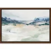 Framed Art-Kirkland's Home Gleaming Basin Framed Canvas Art Print White/Blue/Green