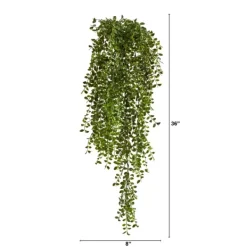Arrangements & Greenery-Kirkland's Home Gledistias In Hanging Metal Baskets, Set Of 2 Green