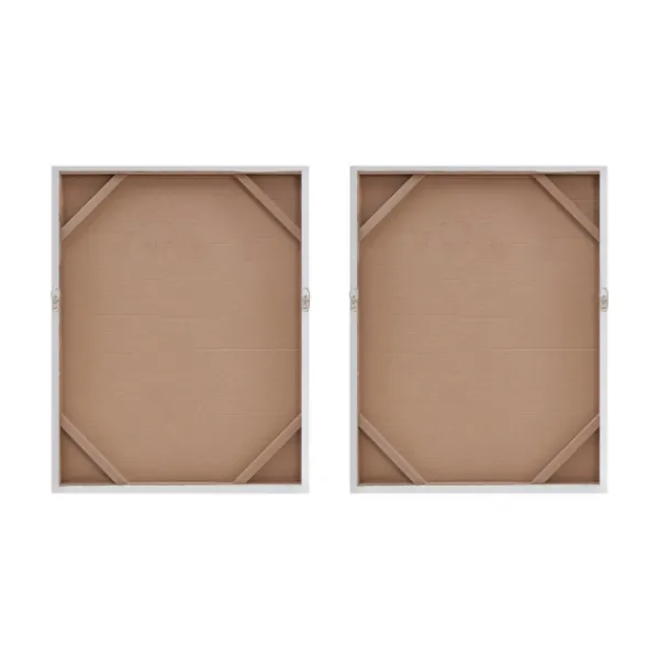 Canvas Art-Kirkland's Home Glimmer Gradient 2-Pc. Abstract Wall Art Silver/White