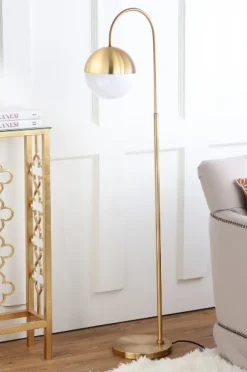 Floor Lamps-Kirkland's Home Globe Floor Lamp Gold