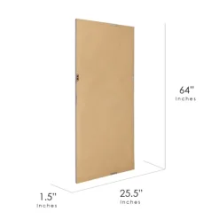 Framed Mirrors-Kirkland's Home Glossy Black Frame Leaning Mirror