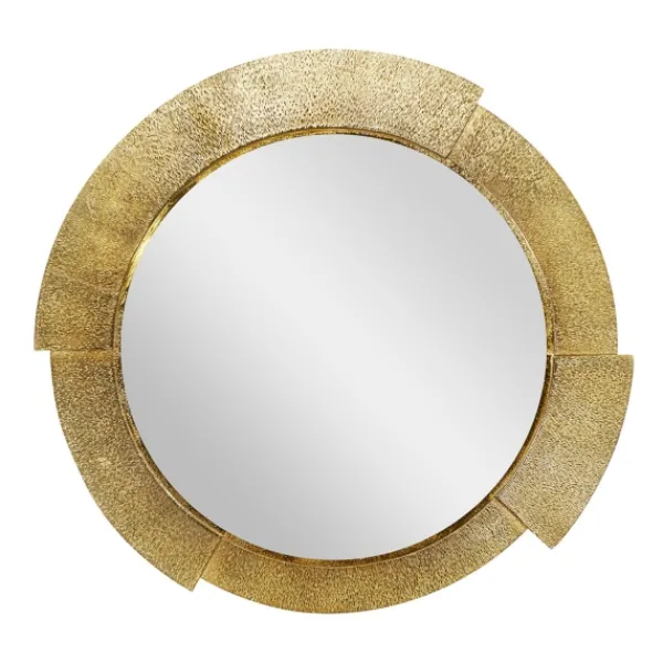 Decorative Mirrors-Kirkland's Home Gold Aluminum Kingsley Wall Mirror