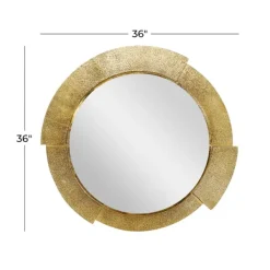 Decorative Mirrors-Kirkland's Home Gold Aluminum Kingsley Wall Mirror