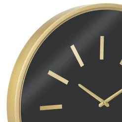 Clocks-Kirkland's Home Gold And Black Modern Wall Clock