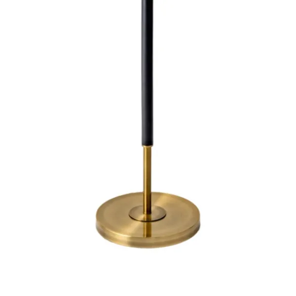 Floor Lamps-Kirkland's Home Gold And Black Simple Stem Floor Lamp White
