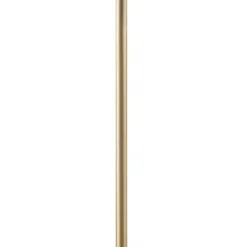 Floor Lamps-Kirkland's Home Gold Angular Modern Floor Lamp Ivory