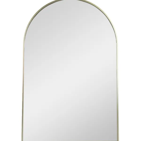 Decorative Mirrors-Kirkland's Home Gold Arch Frame Modern Wall Mirror