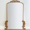 Full Length & Floor Mirrors-Kirkland's Home Gold Bordeaux Ornate Leaner Mirror, 46X63 In.