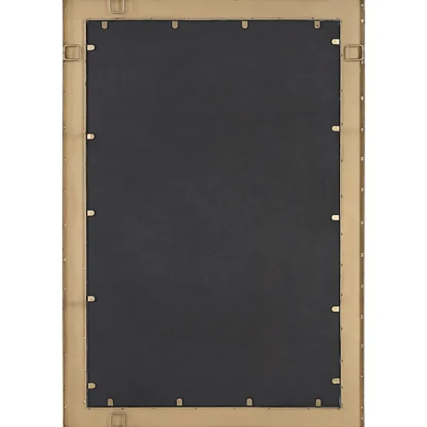 Decorative Mirrors-Kirkland's Home Gold Coconut Shell Inlay Framed Mirror