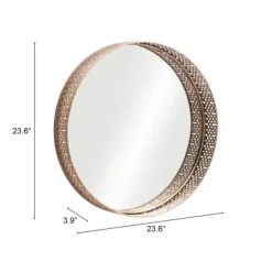 Framed Mirrors-Kirkland's Home Gold Cutout Ancient Ring Framed Mirror