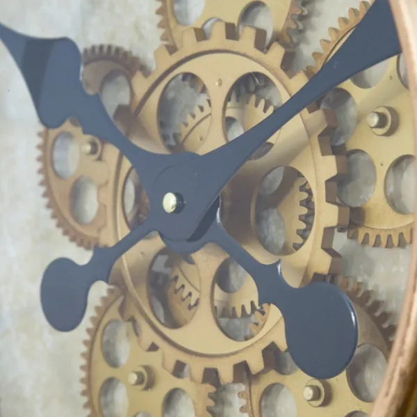 Clocks-Kirkland's Home Gold Gilded Frame Round Wall Clock