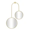 Decorative Mirrors-Kirkland's Home Gold Ingrid Metal Modern Wall Mirror