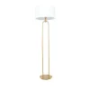 Floor Lamps-Kirkland's Home Gold Iron Arch Base Floor Lamp White