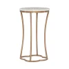 Accent & End Tables-Kirkland's Home Gold Metal And Capiz Shell Top Accent Table