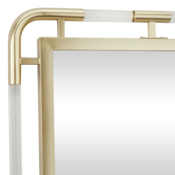 Decorative Mirrors-Kirkland's Home Gold Metal Brielle Wall Mirror