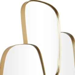 Decorative Mirrors-Kirkland's Home Gold Metal Caspian Wall Mirror