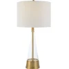 Table Lamps-Kirkland's Home Gold Metal Cone Base Table Lamp White