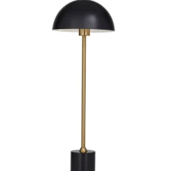 Table Lamps-Kirkland's Home Gold Metal Dome Shade Table Lamp Black