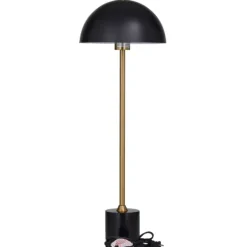 Table Lamps-Kirkland's Home Gold Metal Dome Shade Table Lamp Black