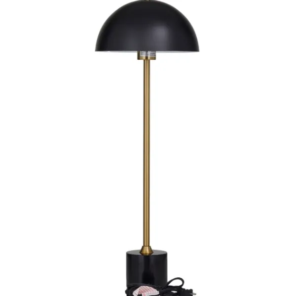 Table Lamps-Kirkland's Home Gold Metal Dome Shade Table Lamp Black
