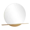 Decorative Mirrors-Kirkland's Home Gold Metal Emery Mirror With Shelf