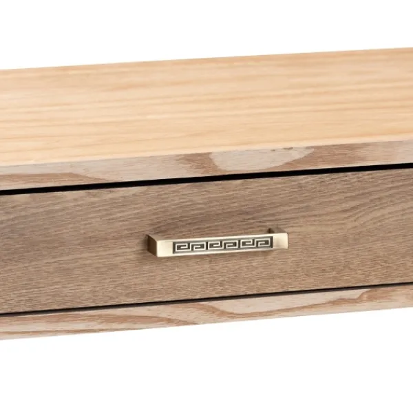 Console Tables-Kirkland's Home Gold Metal Frame Two-Drawer Console Table