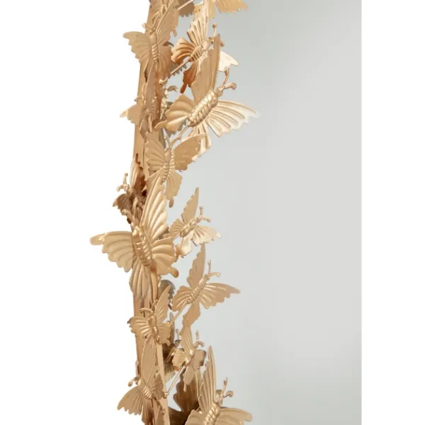 Decorative Mirrors-Kirkland's Home Gold Metal Layered Butterflies Framed Mirror