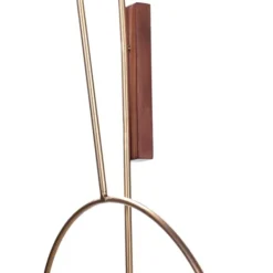 Clocks-Kirkland's Home Gold Metal Open Back Clock With Wood Block