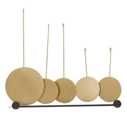Decorative Mirrors-Kirkland's Home Gold Metal Ophelia Hanging Wall Mirror
