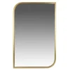 Decorative Mirrors-Kirkland's Home Gold Metal Rounded And Pointed Rectangular Mirror