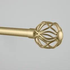 Curtain Rods & Hardware-Kirkland's Home Gold Open Sphere Curtain Rod, 120 In.