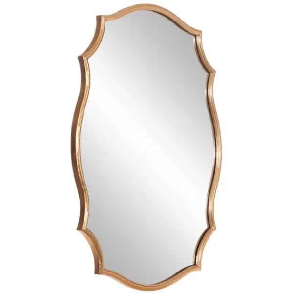 Decorative Mirrors-Kirkland's Home Gold Ornate Scalloped Mirror
