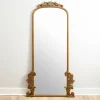 Decorative Mirrors-Kirkland's Home Gold Ornate Scroll Bordeaux Leaner Mirror