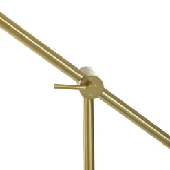 Floor Lamps-Kirkland's Home Gold Ribbed Glass Task Floor Lamp Clear