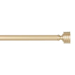 Curtain Rods & Hardware-Kirkland's Home Gold Stacked Cylinder Curtain Rod, 72 In.