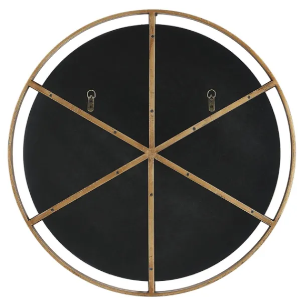 Decorative Mirrors-Kirkland's Home Gold Suspended Round Wall Mirror