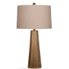 Table Lamps-Kirkland's Home Gold Tapered Hexagon Table Lamp Tan