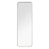 Decorative Mirrors-Kirkland's Home Gold Thin Iron Frame Curved Corner Mirror