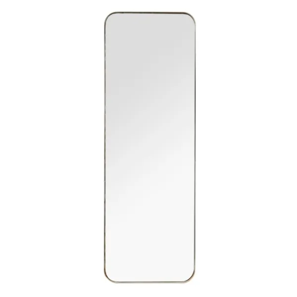 Decorative Mirrors-Kirkland's Home Gold Thin Iron Frame Curved Corner Mirror