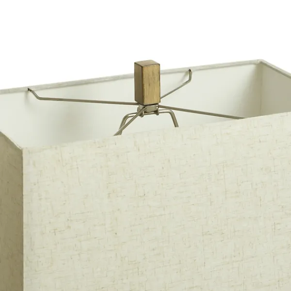 Table Lamps-Kirkland's Home Gold Traditional Rectangular Table Lamp Gold/Tan