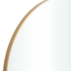Decorative Mirrors-Kirkland's Home Gold Wood Round Frame Mirror