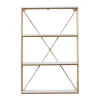 Shelves-Kirkland's Home Gold X-Frame Daisy White Wood Wall Shelf