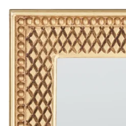 Framed Mirrors-Kirkland's Home Golden Carved Textured Framed Mirror