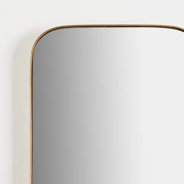 Framed Mirrors-Kirkland's Home Golden Linear Wall Mirror