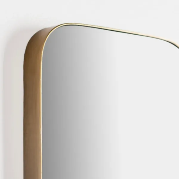 Framed Mirrors-Kirkland's Home Golden Linear Wall Mirror