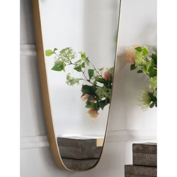 Decorative Mirrors-Kirkland's Home Golden Long Teardrop Wall Mirror